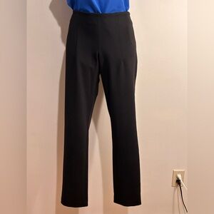 Calvin Klein Size 8 Black Career Trousers Side Zipper Minimalist